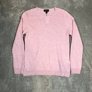 Charter Club Crewneck Sweater Womens L Pink 100% Cashmere Quiet Luxury NWT